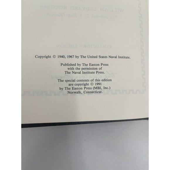 William Ledyard Rodgers Naval Warfare Under Oars Easton Press 1991 Collectors - Picture 4 of 6